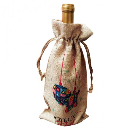 Sac pour bouteille en chanvre à personnaliser Sac pour bouteille en chanvre à personnaliser