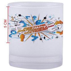 Verre à whisky à personnaliser, taille de la personnalisation