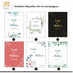 Modèles d'étiquettes champagnes