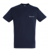 Modèle t-shirt "Papounet" en bleu marine