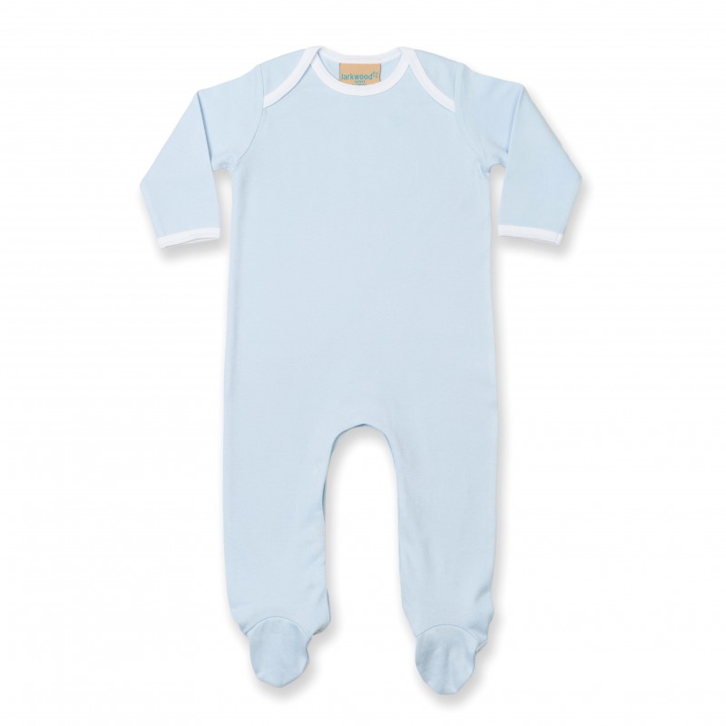 Pyjama bébé vierge bleu clair